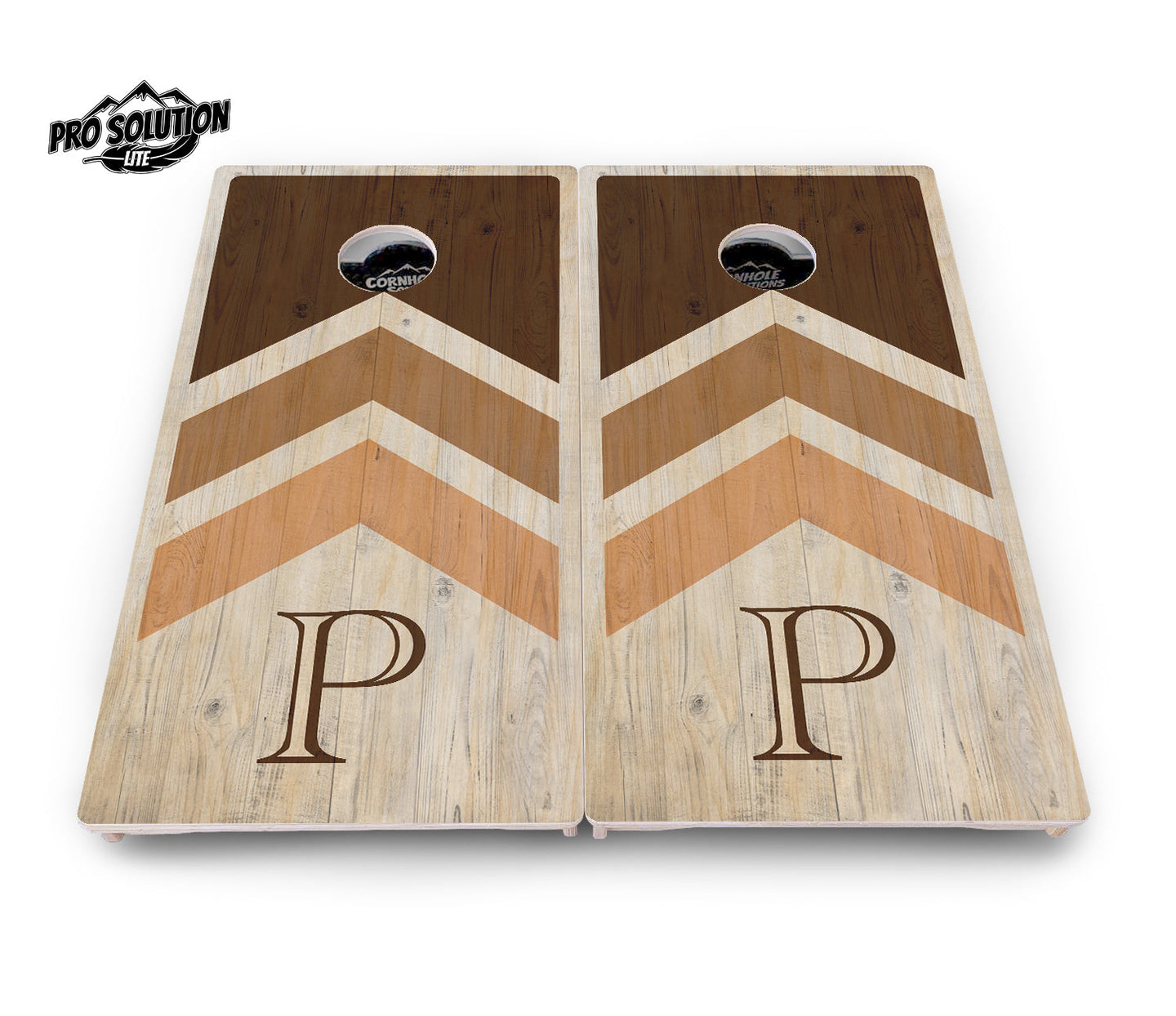 Wedding Arrows Cornhole Boards - Pro Solution Lite Series - Natural