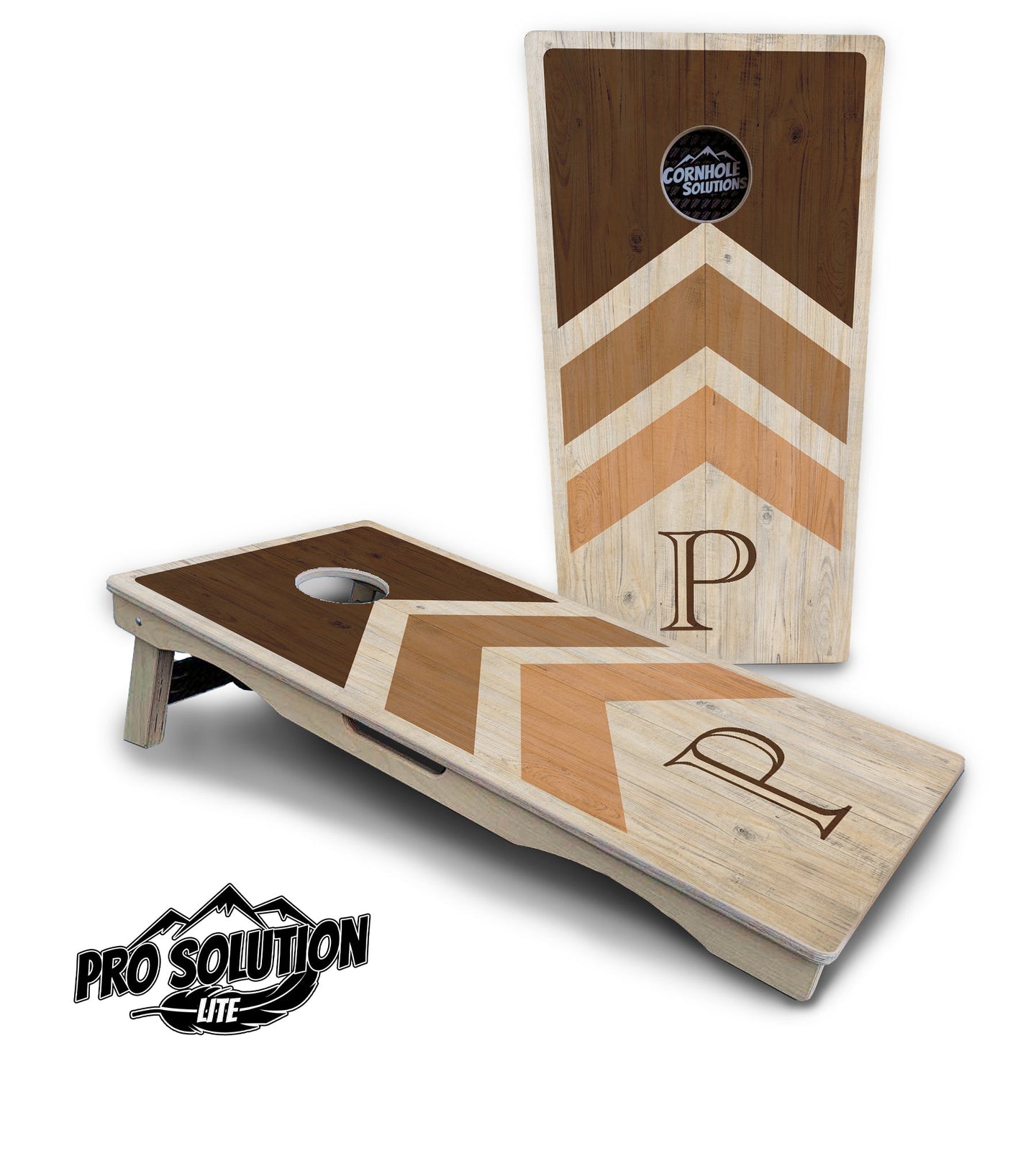 Wedding Arrows Cornhole Boards - Pro Solution Lite Series - Natural