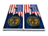 State Flag Designs Massachusetts to New Jersey Cornhole Boards - All Weather Series