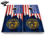 State Flag Designs Massachusetts to New Jersey Cornhole Boards - Pro Solution Elite Series