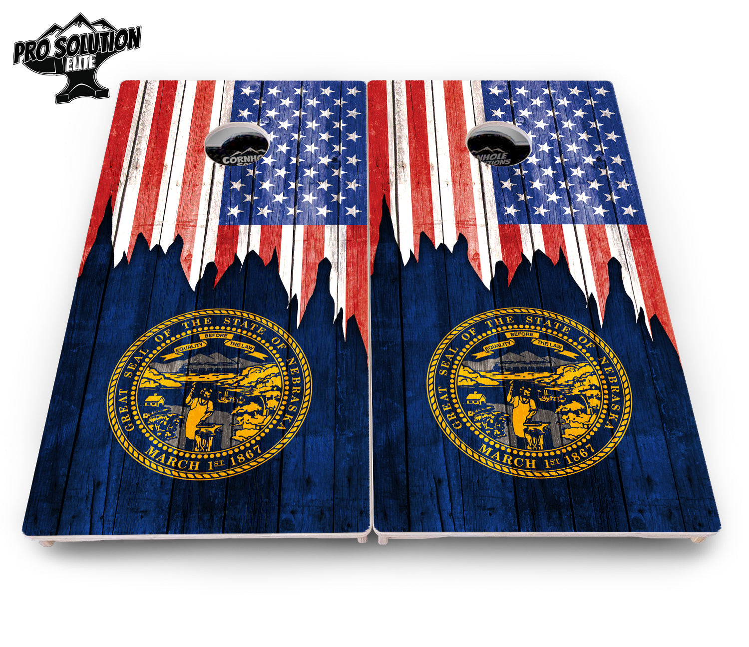 State Flag Designs Massachusetts to New Jersey Cornhole Boards - Pro Solution Elite Series