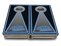 Mini Cornhole Boards - Neon CS Logo