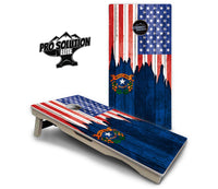State Flag Designs Massachusetts to New Jersey Cornhole Boards - Pro Solution Elite Series