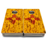Mini Cornhole Boards - New Mexico Flag