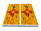 New Mexico Flag Cornhole Boards - All Weather Series