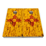 New Mexico Flag Cornhole Boards - Professional Tournament Series