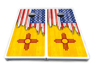 State Flag Designs New Mexico to South Carolina Cornhole Boards - All Weather Series