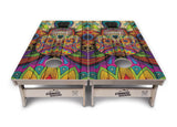 Sugar Skull Cornhole Boards - Professional Tournament Series - Colorful
