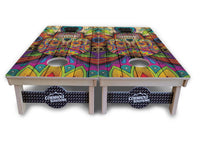 Sugar Skull Cornhole Boards - Professional Tournament Series - Colorful