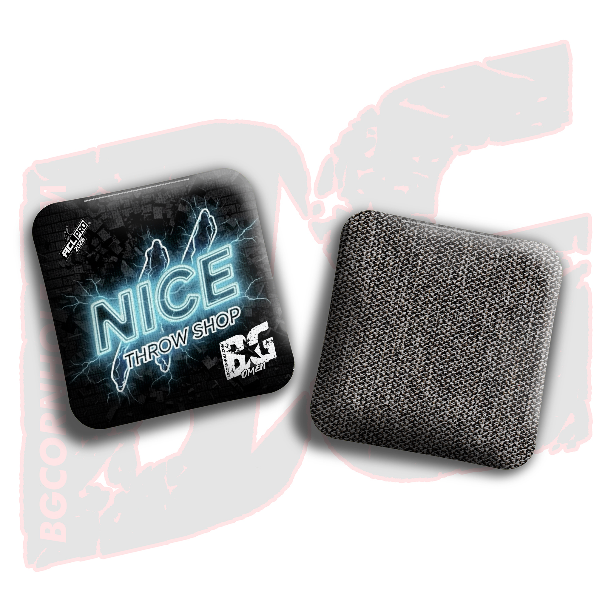 2026 Multiple Bag Models "Nice Throw Shop" Collab - ACL Pro Stamped Cornhole Bags - SET OF 4 BAGS