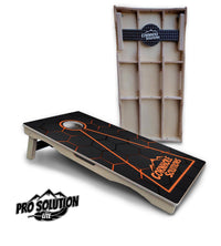 Glow Hole Black Cornhole Boards - Pro Solution Lite Series