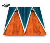 Team Color Triangle Cornhole Boards - Pro Solution Lite Series