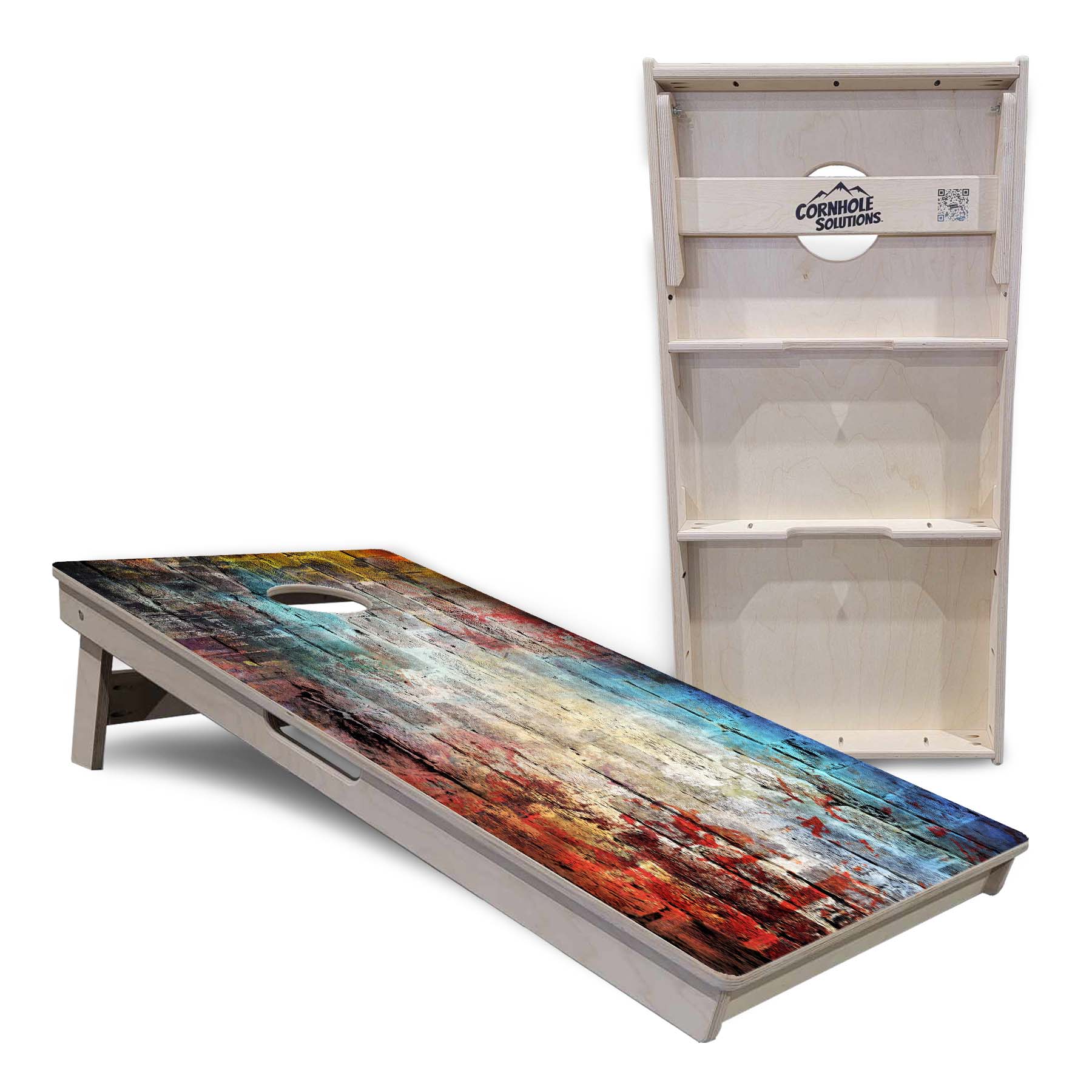 Colorful Brick Cornhole Boards - Professional Tournament Series
