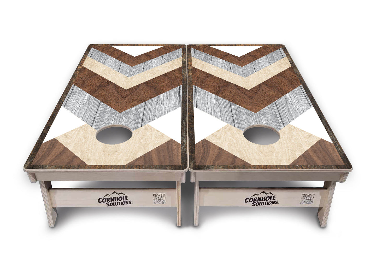 Pallet Wood Pattern Cornhole Boards - Professional Tournament Series