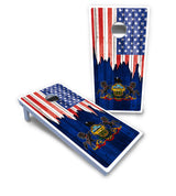 State Flag Designs New Mexico to South Carolina Cornhole Boards - All Weather Series