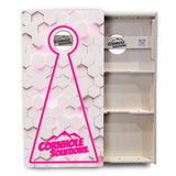 Glow Hole White Background Cornhole Boards - Professional Tournament Series
