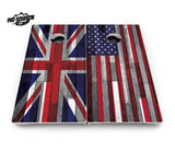 USA / Canada / Union Jack Plank Flag Cornhole Boards - Pro Solution Lite Series