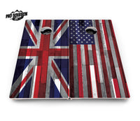 USA / Canada / Union Jack Plank Flag Cornhole Boards - Pro Solution Lite Series