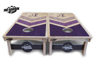 Wedding Arrows Cornhole Boards - Pro Solution Lite Series - Purple
