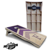 Wedding Arrows Cornhole Boards - Pro Solution Lite Series - Purple