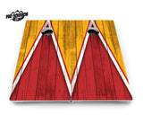 Team Color Triangle Cornhole Boards - Pro Solution Lite Series