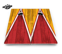Team Color Triangle Cornhole Boards - Pro Solution Lite Series
