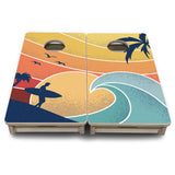 Mini Cornhole Boards - Retro Beach