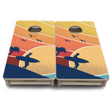 Mini Cornhole Boards - Retro Beach