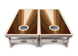 Retro Wood Triangle Cornhole Boards - Professional Tournament Series