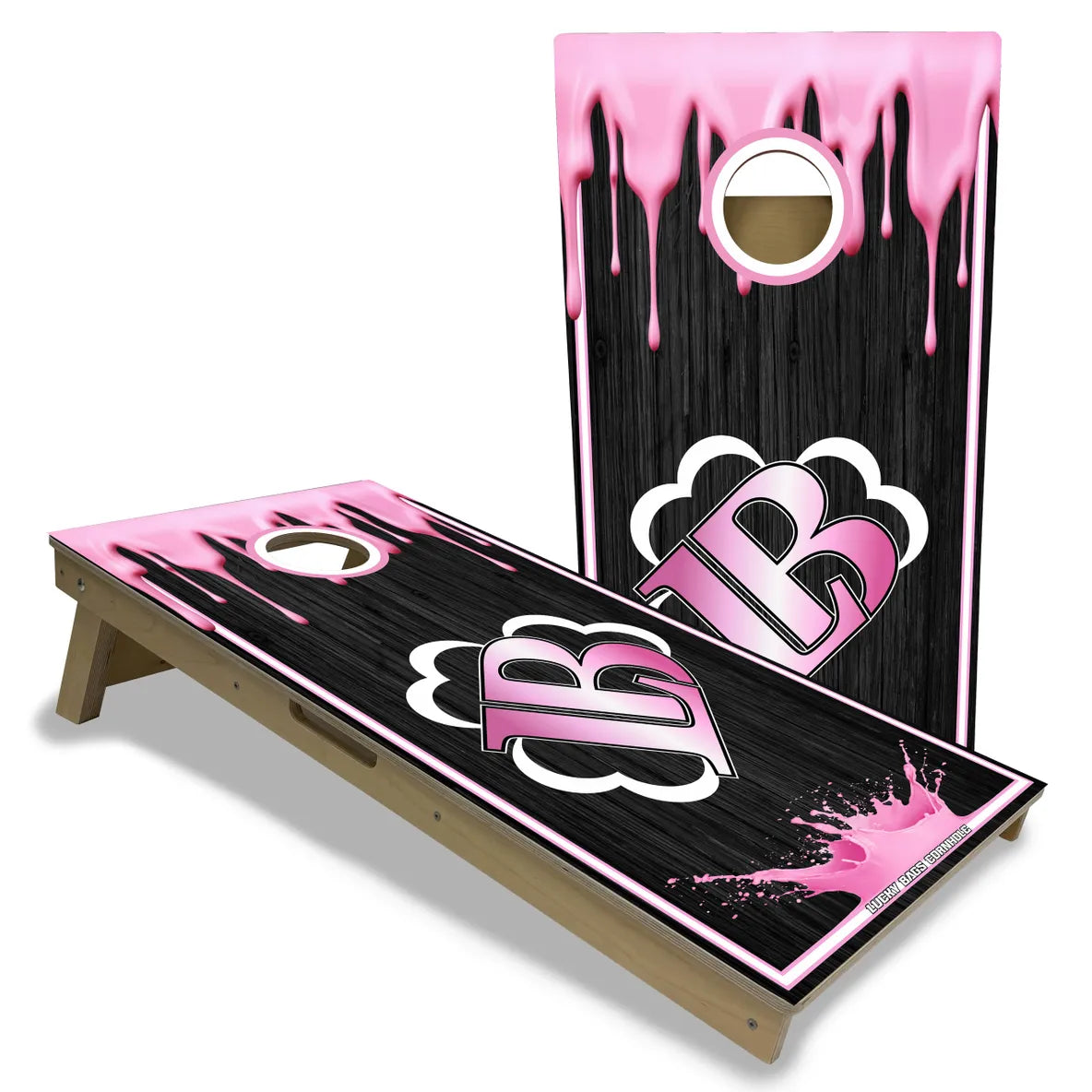 Lucky Pink Drip ACL Licensed Cornhole Boards