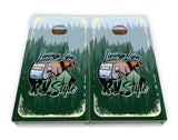 Living Life RV Style Cornhole Boards - Professional Tournament Series