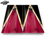 Team Color Triangle Cornhole Boards - Pro Solution Lite Series