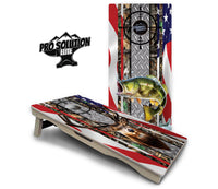 Scope Deer & Fish Cornhole Boards - Pro Solution Elite Series