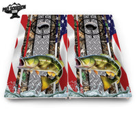 Scope Deer & Fish Cornhole Boards - Pro Solution Elite Series