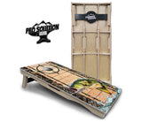 Scope Deer & Fish Plank Cornhole Boards - Pro Solution Elite Series