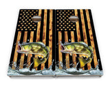 Colorful Deer & Fish Cornhole Boards - Professional Tournament Series
