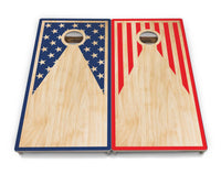 Stars & Stripes Keyhole Cornhole Boards - Professional Tournament Series
