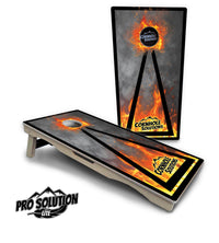Fire Triangle CS Logo Cornhole Boards - Pro Solution Lite Series