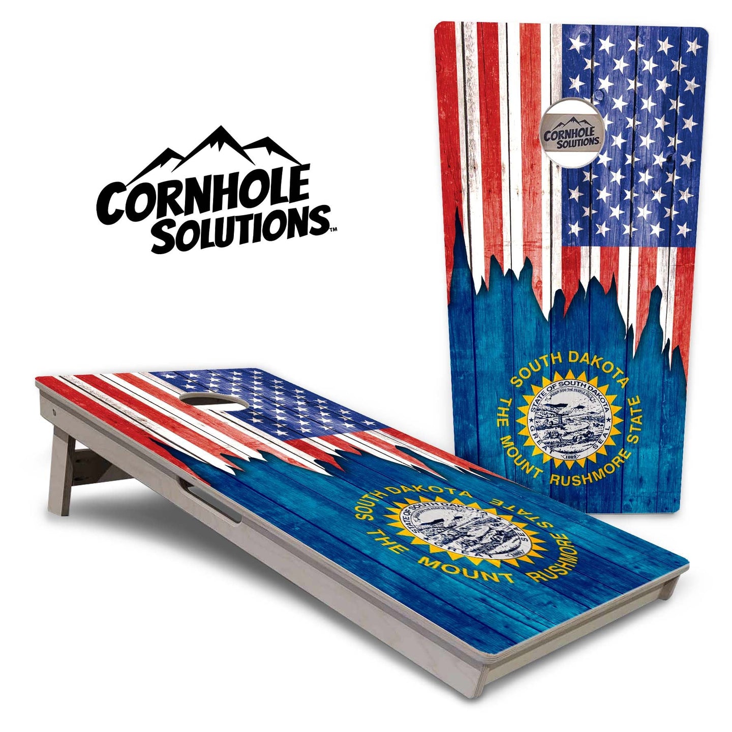 State Flags South Dakota to Wyoming Cornhole Boards - Professional Tournament Series