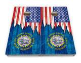 State Flags South Dakota to Wyoming Cornhole Boards - Professional Tournament Series
