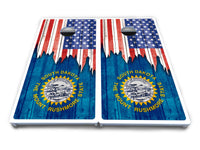 State Flag Designs South Dakota to Wyoming Cornhole Boards - All Weather Series