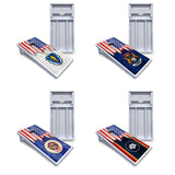 State Flag Designs Massachusetts to New Jersey Cornhole Boards - All Weather Series