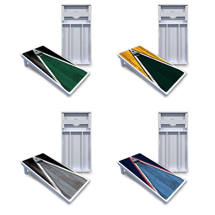 Team Color Triangle Cornhole Boards - All Weather Series