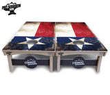 Texas Distressed Flag Cornhole Boards - Pro Solution Elite Series