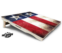 Texas Distressed Flag Cornhole Boards - Pro Solution Lite Series