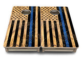 Mini Cornhole Boards - Light Wood Flag Designs