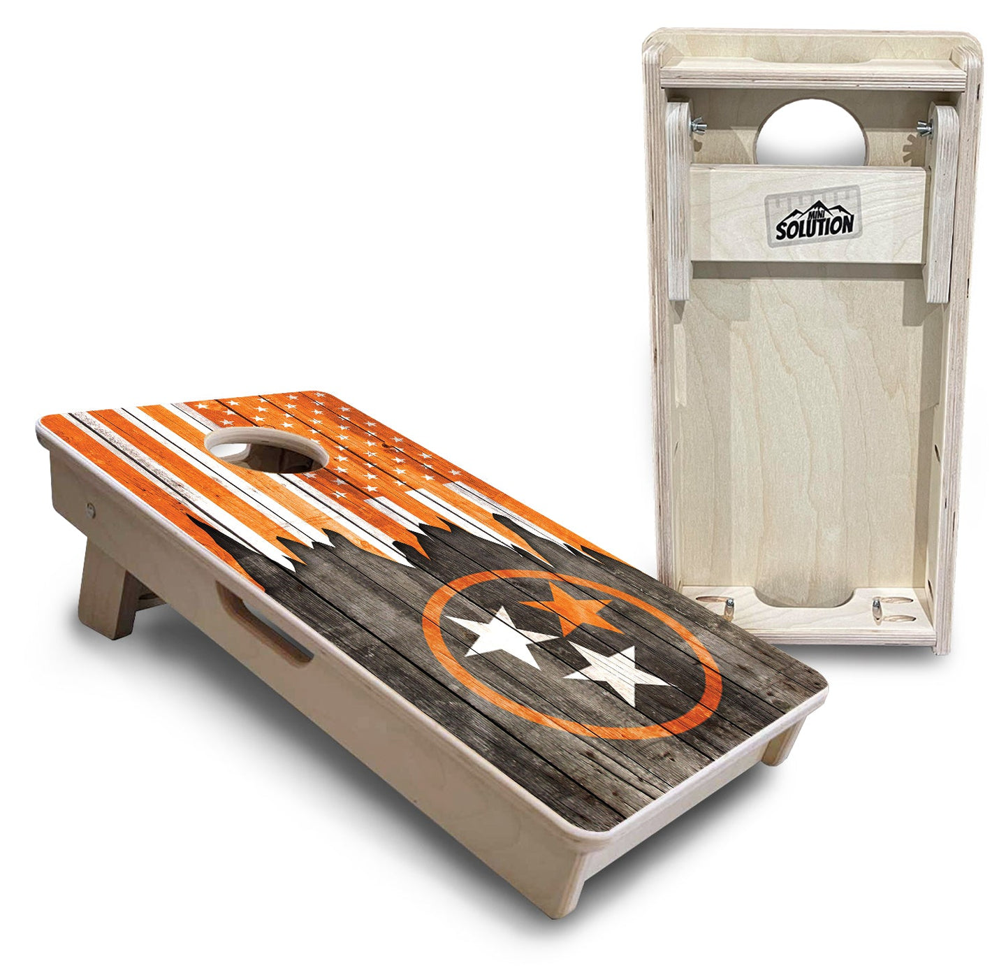 Mini Cornhole Boards - TN/USA Orange Flag