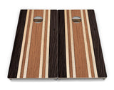 Brown Two Tone Stripes Cornhole Boards - Professional Tournament Series
