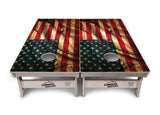 USA Wood Flag Color Cornhole Boards - Professional Tournament Series