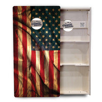 USA Wood Flag Color Cornhole Boards - Professional Tournament Series